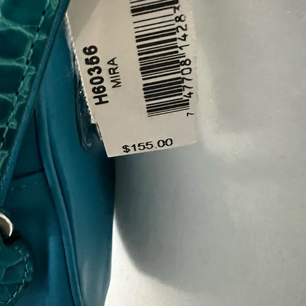 Brighton Teal Crossbody Bag with Heart Buckle Accents - Picture 9 of 14